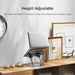 YESIDO LP04 Adjustable Aluminum Alloy Laptop Riser Desktop Stand Holder for Notebook Computer