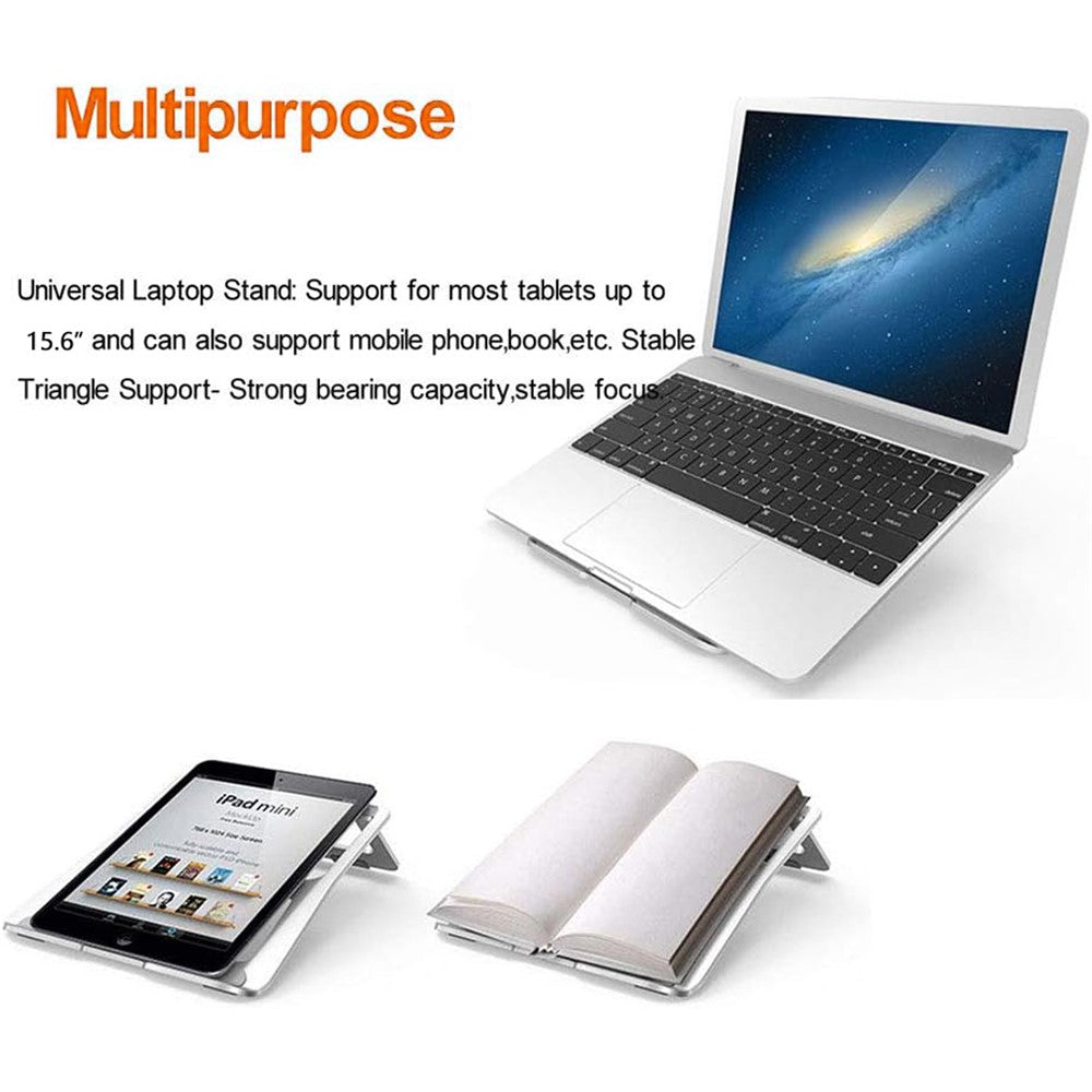 56-A Portable Desktop Notebook Stand Aluminum Alloy Laptop Cooling Heighten Bracket