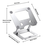 T64 Adjustable Notebook Heat Dissipation Stand Metal Desktop Foldable Laptop Bracket