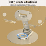 H14 Acrylic+Aluminum Alloy Laptop Stand Holder Notebook Computer Riser with Rotation Design