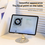 H14 Acrylic+Aluminum Alloy Laptop Stand Holder Notebook Computer Riser with Rotation Design