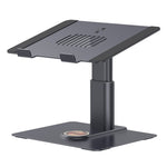 E8AW Desktop Laptop Bracket Aluminum Alloy Heat Dissipation Stand with Wireless Charging Dock
