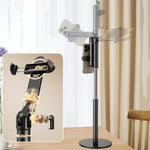 ZM-065 Overhead Phone Stand Desktop Extendable Rotating Live Streaming Cellphone Holder