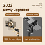 ZM-065 Overhead Phone Stand Desktop Extendable Rotating Live Streaming Cellphone Holder