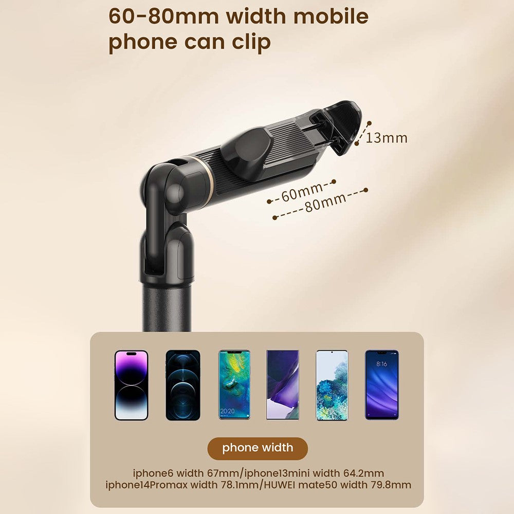 ZM-065 Overhead Phone Stand Desktop Extendable Rotating Live Streaming Cellphone Holder