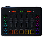 F9 Sound Card for Live Streaming Professional Audio Mixer with 48V Phantom Power Voice Changer RGB Lights