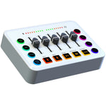 F9 Sound Card for Live Streaming Professional Audio Mixer with 48V Phantom Power Voice Changer RGB Lights
