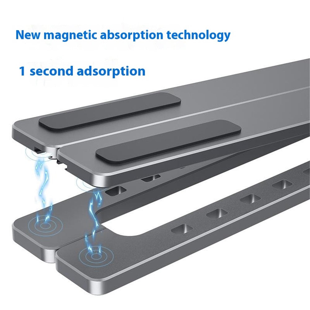 X3 Magnetic Laptop Stand Foldable Portable Aluminum Alloy Tablet Notebook Holder