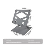 GFS01-T Carbon Steel Laptop Stand Adjustable Height Cooling Bracket for Notebooks Up to 17.3 Inch