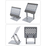 GFS02-T Carbon Steel Laptop Cooling Stand Adjustable Height Foldable Notebook Holder Bracket