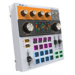 C200 Audio Mixer Sound Card Bluetooth-Compatible Adjustable Mixing Console for Live Streaming / Singing