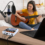 C200 Audio Mixer Sound Card Bluetooth-Compatible Adjustable Mixing Console for Live Streaming / Singing