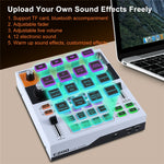 C200 Audio Mixer Sound Card Bluetooth-Compatible Adjustable Mixing Console for Live Streaming / Singing
