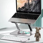 COTECI BS-007 Foldable Laptop Stand 360-Degree Rotatable Aluminum Alloy Adjustable Tablet Holder