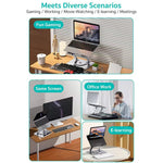 COTECI BS-007 Foldable Laptop Stand 360-Degree Rotatable Aluminum Alloy Adjustable Tablet Holder