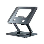 COTECI BS-007 Foldable Laptop Stand 360-Degree Rotatable Aluminum Alloy Adjustable Tablet Holder