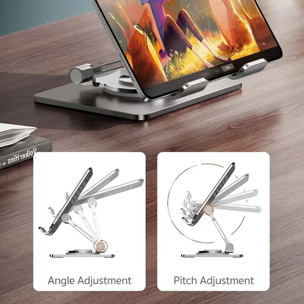 COTECI BS-009 Folding Tablet Stand 360-Degree Rotating Laptop Holder Multi Angle Adjustable