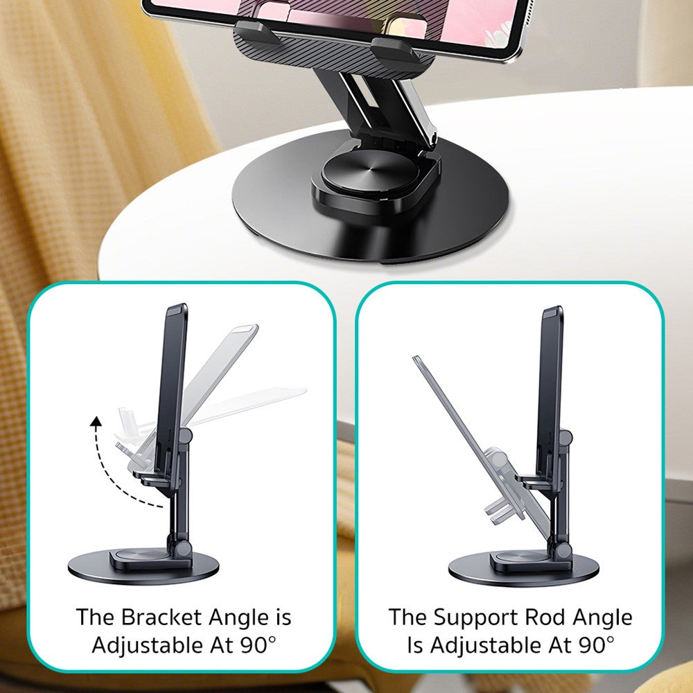 COTECI BS-012 Tablet Telescopic Rotating Bracket Adjustable Angle Laptop Stand with Anti Slip Base