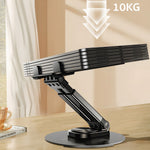 COTECI BS-012 Tablet Telescopic Rotating Bracket Adjustable Angle Laptop Stand with Anti Slip Base