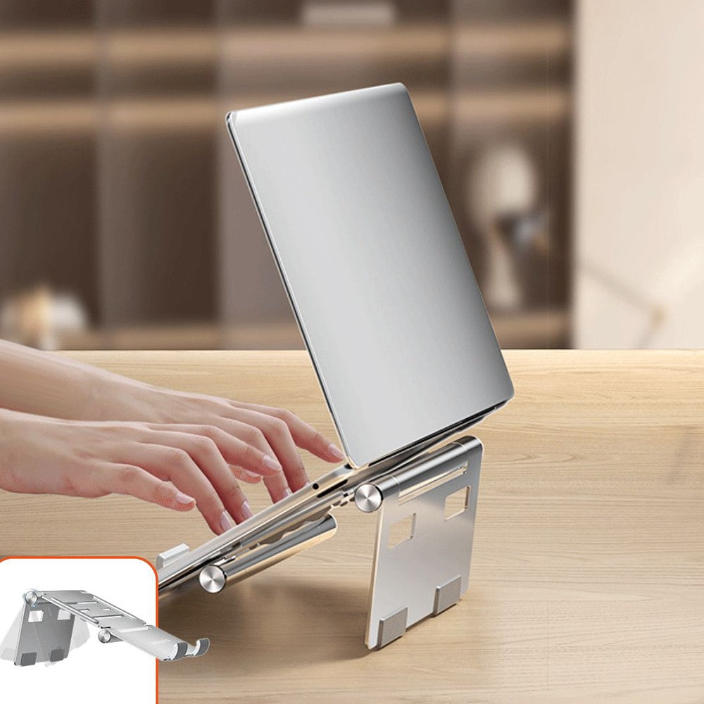 BENWIS 3 in 1 Foldable Laptop Tablet Stand Aluminum Alloy Multi-Function Notebook Tablet Phone Desktop Holder