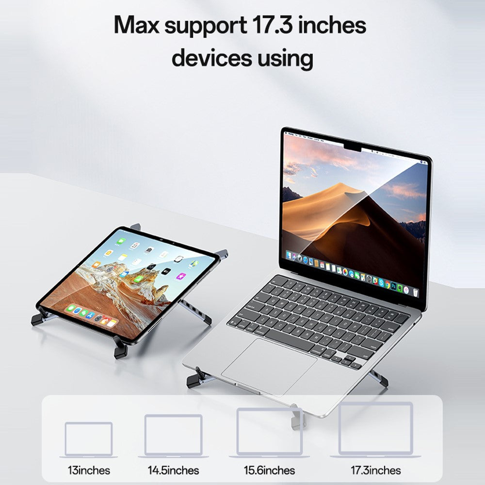 YESIDO LP10 Laptop Stand Foldable Adjustable Height Cooling Pad Notebook Laptop Holder