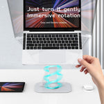 R-JUST BJ01-02 360 Degree Rotation Notebook Lifting Bracket Aluminum Alloy Laptop Riser Stand