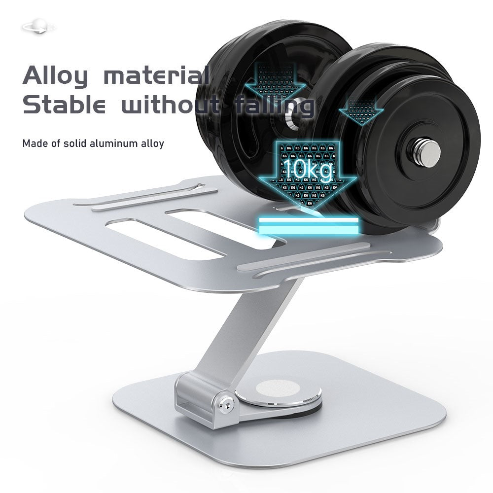 R-JUST BJ01-02 360 Degree Rotation Notebook Lifting Bracket Aluminum Alloy Laptop Riser Stand