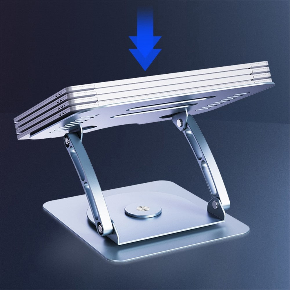 R-JUST HZ08-1 360-graders drejelig højdejusterbar laptopholder foldbart notebookstativ