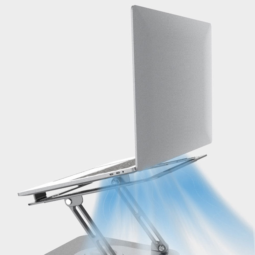 D147 360-graders roterende laptopløftebeslag i aluminiumslegering, Notebook-køler, bordstander