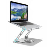 D147 360-graders roterende laptopløftebeslag i aluminiumslegering, Notebook-køler, bordstander