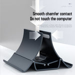 R-JUST BJ16 Notebook Vertical Storage Base Aluminum Alloy Desktop Laptop Holder Stand