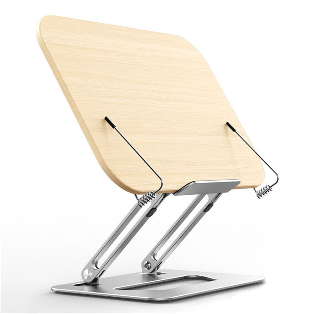 BONERUY R06 Metal Book Stand Folding Desktop Book Holder Portable Multi-Angle Adjustable Reading Stand