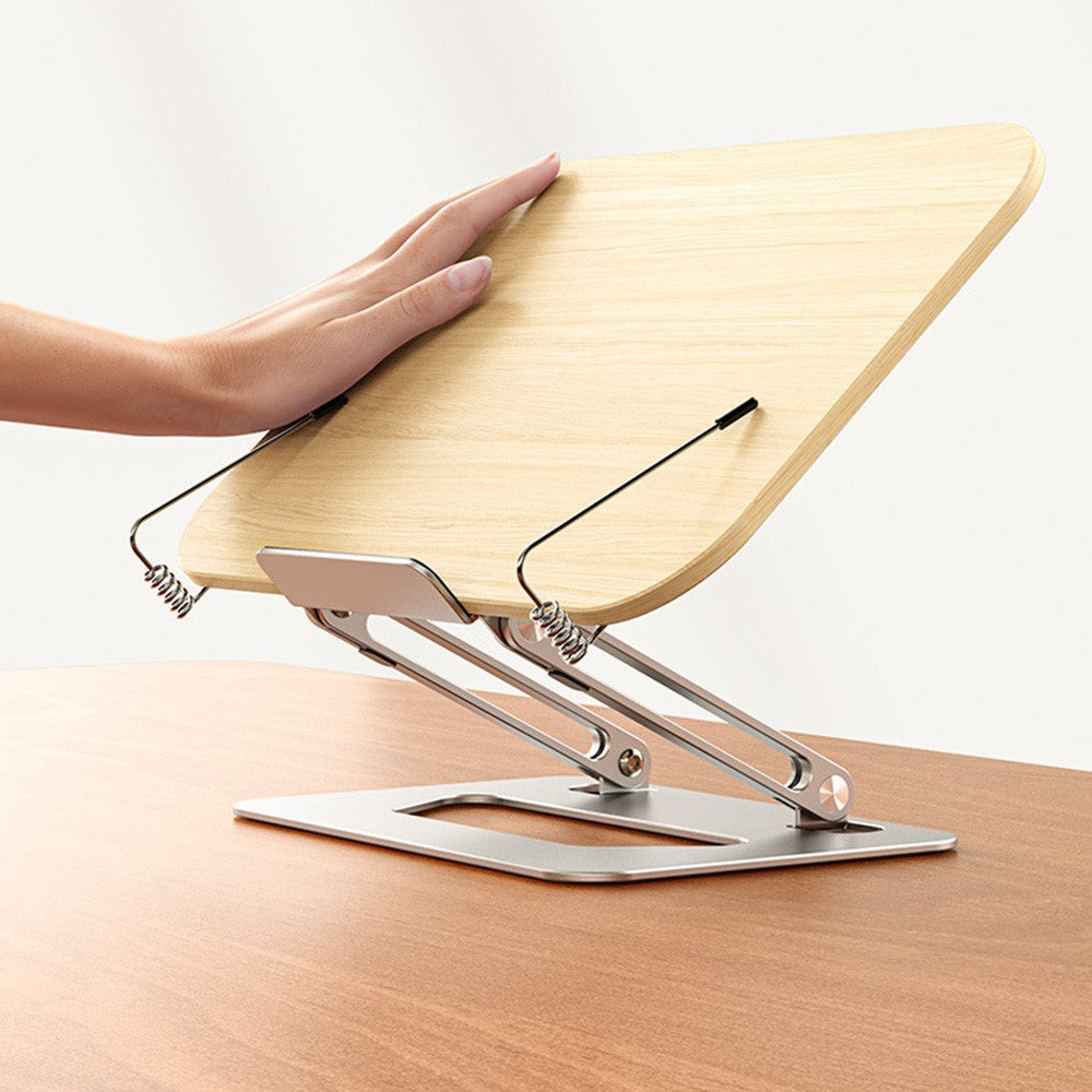 BONERUY R06 Metal Book Stand Folding Desktop Book Holder Portable Multi-Angle Adjustable Reading Stand