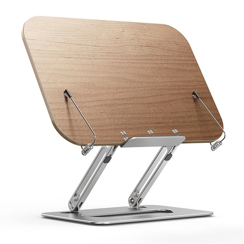 BONERUY R06 Metal Book Stand Folding Desktop Book Holder Portable Multi-Angle Adjustable Reading Stand