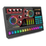 X5 Multifunktionel Trådløs Bluetooth-kompatibel Mikrofon Lydkort 48V HiFi Optageenhed Professionel Lydkort Audiomixer