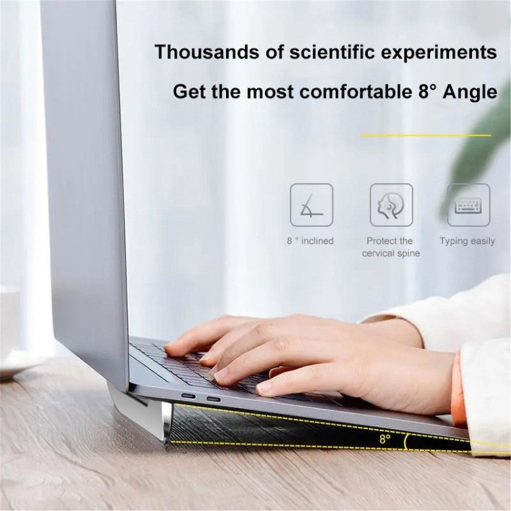 Desktop Zinc Alloy Laptop Holder Lightweight Portable Magnetic Folding Notebook Stand