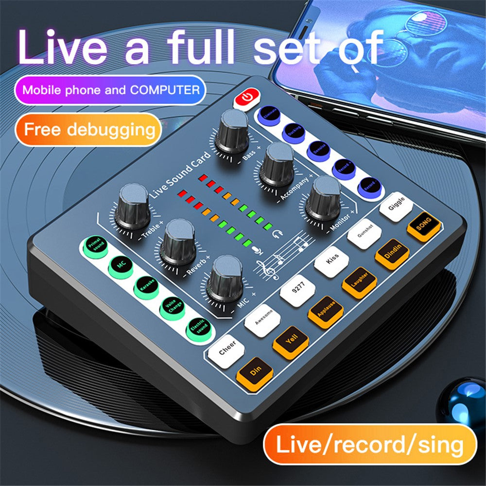 105+M8 BM800 Condenser Microphone Kit Sound Card for Music Recording Karaoke Singing Live Streaming
