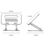 YESIDO LP05 Folding Portable Desktop Laptop Holder Multi-Angle Adjustable Aluminum Alloy Notebook Stand