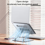 YESIDO LP05 Folding Portable Desktop Laptop Holder Multi-Angle Adjustable Aluminum Alloy Notebook Stand
