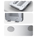 YESIDO LP05 Folding Portable Desktop Laptop Holder Multi-Angle Adjustable Aluminum Alloy Notebook Stand