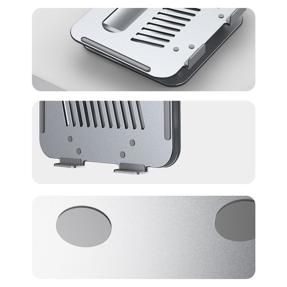 YESIDO LP05 Folding Portable Desktop Laptop Holder Multi-Angle Adjustable Aluminum Alloy Notebook Stand