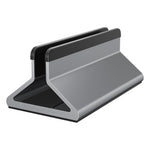 C4 Justerbar Bredde Enkelt Slot Opbevaringsbase til Notebooks og Tablets Skrivebordsstander i Aluminiumslegering