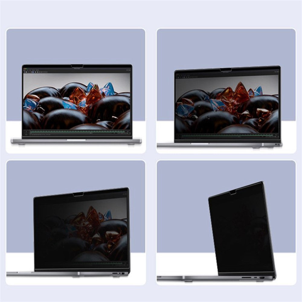 For MacBook Air 15 inch (2026) A3448 / (2025) A3241 / (2024) A311 / (2023) A2941 Privacy Screen Protector Anti-Spy Tempered Glass Film