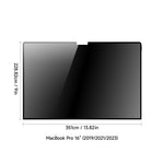 DUX DUCIS Leno-serien för MacBook Pro 16 tum (2024) M4 A3403 / A3186 / (2023) M3 A2991 / M2 A2780 / (2021) A2485 / (2019) Anti-peep PET-skärmfilm