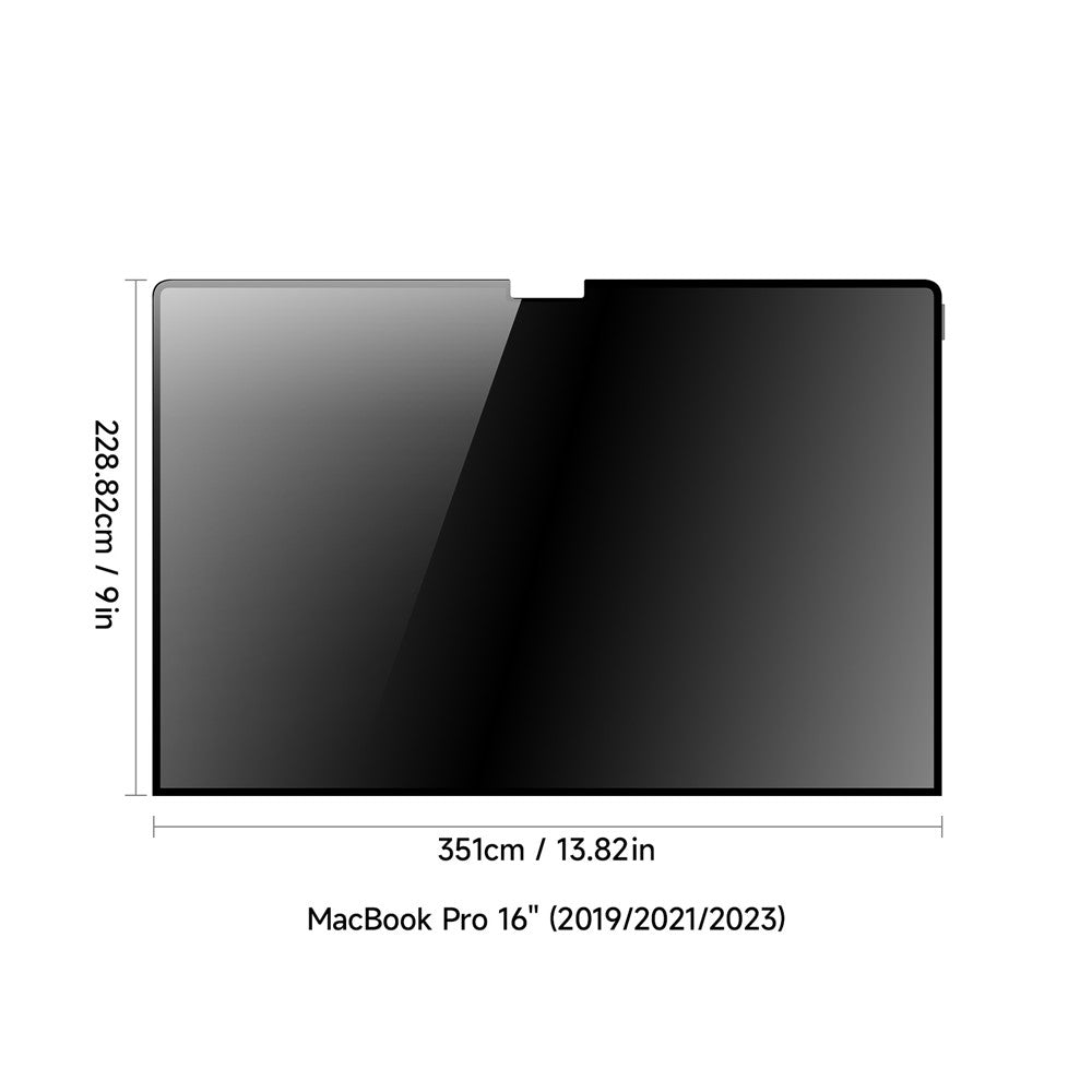 DUX DUCIS Leno-serien för MacBook Pro 16 tum (2024) M4 A3403 / A3186 / (2023) M3 A2991 / M2 A2780 / (2021) A2485 / (2019) Anti-peep PET-skärmfilm