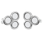 2Pcs For Meta Quest 3S Front Lens Alloy + Tempered Glass Anti-Explosion Protective Film