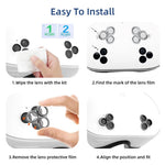 2Pcs For Meta Quest 3S Front Lens Alloy + Tempered Glass Anti-Explosion Protective Film