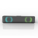 RGB Light Desktop Bluetooth-Compatible Speaker Soundbar HiFi Stereo TV Computer Loudspeaker