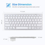 Ultra-Slim Wireless Bluetooth-compatible Keyboard (Korean Language) for Android Windows iOS