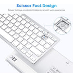 Ultra-Slim Wireless Bluetooth-compatible Keyboard (Korean Language) for Android Windows iOS